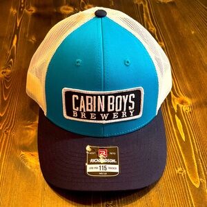 Cabin Boys Brewery Blue and White Cap